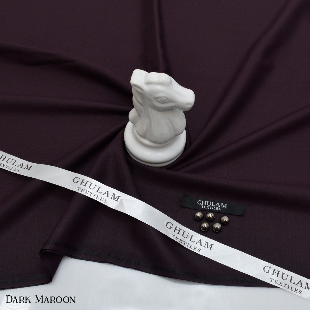 Hilton GT-1304 Dark Maroon - Blended Wash n Wear Men's Suiting Fabric