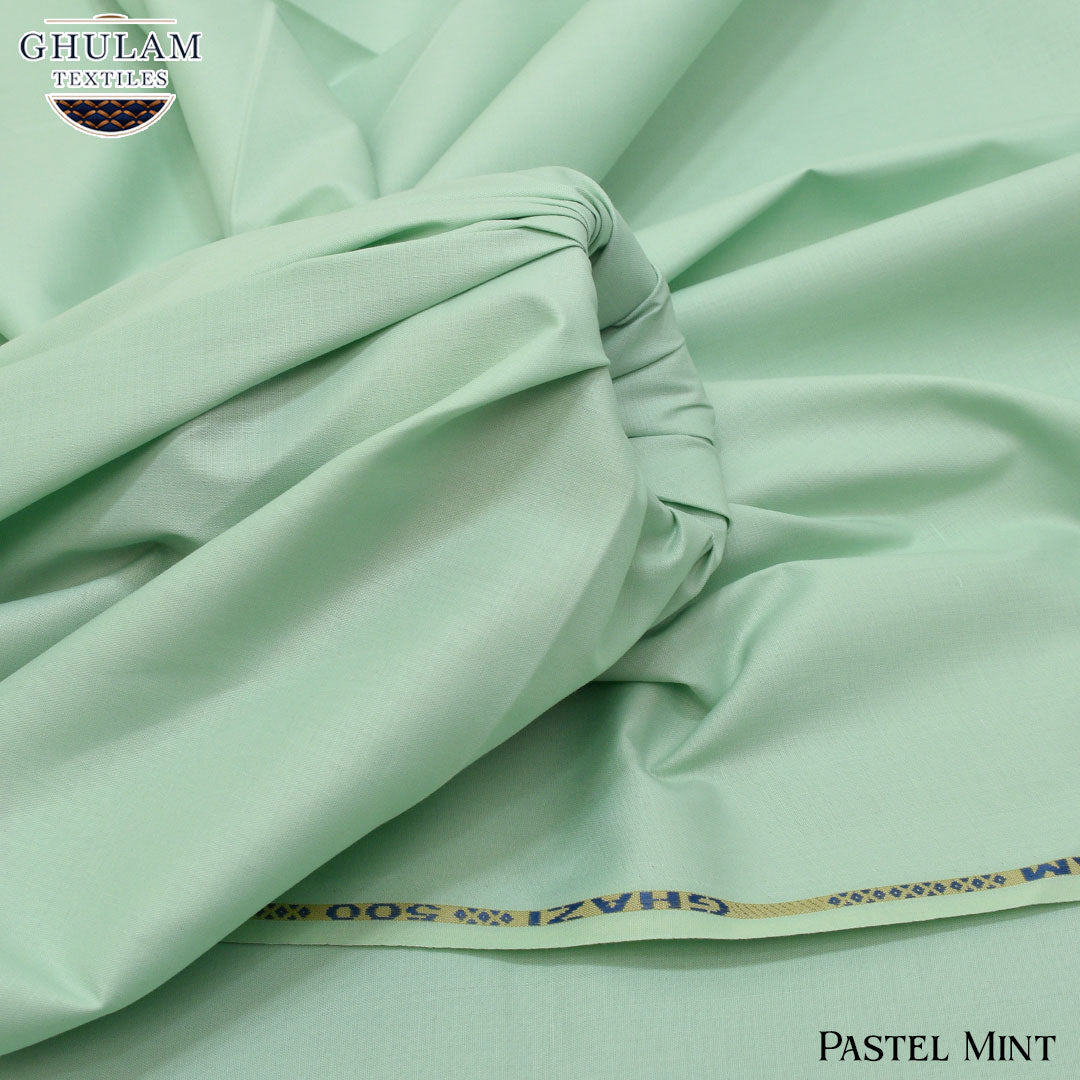 Ghazi GT-504 Pastel Mint - Blended Wash n Wear Men's Suiting Fabric